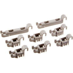 Bosch Dishwasher Lower Rack Flip Tynes Plastic Bearing Clips Kit