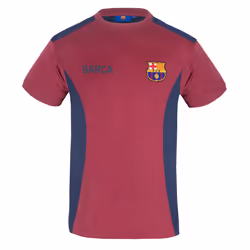 FC Barcelona Official Football Gift Mens Poly Training Kit T-Shirt - Red, Medium