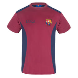 FC Barcelona Official Football Gift Mens Poly Training Kit T-Shirt - Red, Medium