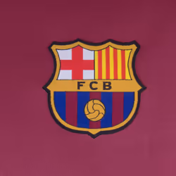FC Barcelona Official Football Gift Mens Poly Training Kit T-Shirt - Red, Medium