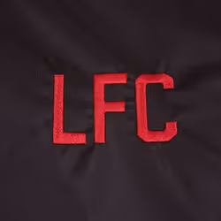 Liverpool FC Official Football Gift Mens Shower Jacket Windbreaker - Black, Large