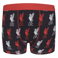 Liverpool FC Official Football Gift 1 Pack Boys Boxer Shorts - Black, 5-6 Years