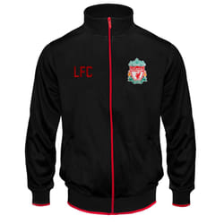 Liverpool FC Official Football Gift Mens Retro Track Top Jacket - Black, XL