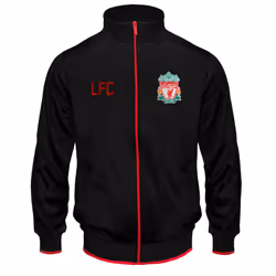 Liverpool FC Official Football Gift Mens Retro Track Top Jacket - Black, 3XL