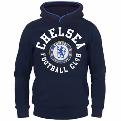 Chelsea FC Boys Hoody Fleece Graphic Kids OFFICIAL Football Gift - Navy Blue, 12-13 Years