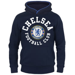 Chelsea FC Boys Hoody Fleece Graphic Kids OFFICIAL Football Gift - Navy Blue, 12-13 Years