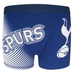Tottenham Hotspur FC Official Football Gift 1 Pack Boys Boxer Shorts - Blue, 7-8 Years