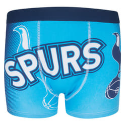 Tottenham Hotspur FC Official Football Gift 1 Pack Boys Boxer Shorts - Cyan, 5-6 Years