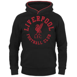 Liverpool FC Official Football Gift Boys Graphic Fleece Hoody - Black, 6-7 Years