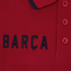 FC Barcelona Official Football Gift Boys Crest Polo Shirt Blue - Red, 12-13 Years