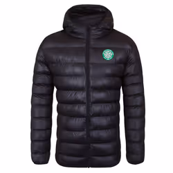 Celtic FC Official Football Gift Mens Quilted Hooded Winter Jacket - XL