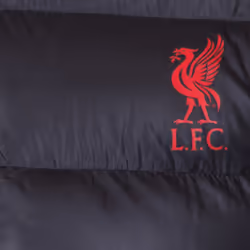 Liverpool FC Mens Jacket Hooded Winter Quilted OFFICIAL Football Gift - Black, 3XL