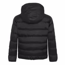 Liverpool FC Official Football Gift Boys Quilted Hooded Winter Jacket - Black, 4-5 Years