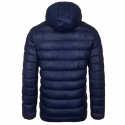 Tottenham Hotspur FC Official Football Gift Mens Quilted Hooded Winter Jacket - Navy Blue, Small