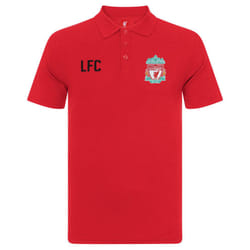Liverpool FC Official Football Gift Boys Crest Polo Shirt - Red, 4-5 Years