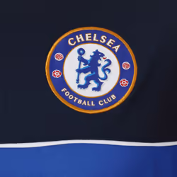 Chelsea FC Official Football Gift Mens Poly Training Kit T-Shirt - Navy/Royal Stripe, XL