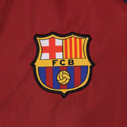FC Barcelona Official Football Gift Boys Shower Jacket Windbreaker - Navy Red, 12-13 Years