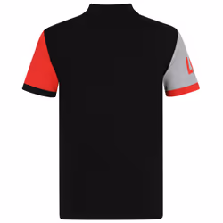 Liverpool FC Official Football Gift Mens Crest Polo Shirt - Black Contrast Sleeve, Medium