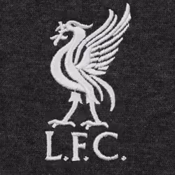 Liverpool FC Official Football Gift Mens Retro Varsity Baseball Jacket - Charcoal Grey, 3XL