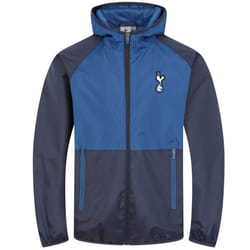 Tottenham Hotspur FC Official Football Gift Boys Shower Jacket Windbreaker - Blue, 8-9 Years