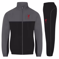 Liverpool FC Boys Tracksuit Jacket & Pants Set Kids OFFICIAL Football Gift - Red Liverbird, 4-5 Years