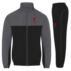Liverpool FC Boys Tracksuit Jacket & Pants Set Kids OFFICIAL Football Gift - Red Liverbird, 6-7 Years