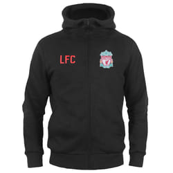 Liverpool FC Official Football Gift Boys Fleece Zip Hoody - Black, 2-3 Years