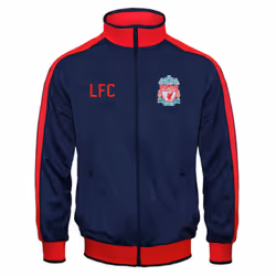 Liverpool FC Official Football Gift Boys Retro Track Top Jacket - Navy Blue, 2-3 Years