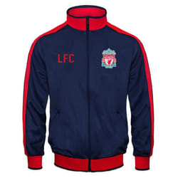 Liverpool FC Official Football Gift Boys Retro Track Top Jacket - Navy Blue, 4-5 Years