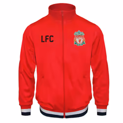 Liverpool FC Official Football Gift Boys Retro Track Top Jacket - Red, 2-3 Years