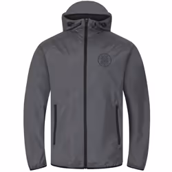 Celtic FC Official Football Gift Mens Shower Jacket Windbreaker - Grey Peak Hood, XL