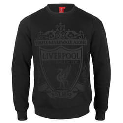 Liverpool FC Boys Sweatshirt Graphic Top Kids OFFICIAL Football Gift - Black, 6-7 Years