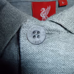 Liverpool FC Mens Polo Shirt Crest OFFICIAL Football Gift - Grey Single Crest, Small