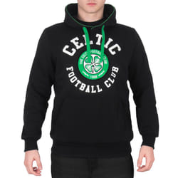 Celtic FC Mens Hoody Fleece Graphic OFFICIAL Football Gift - Black, Medium