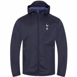 Tottenham Hotspur Mens Jacket Shower Windbreaker OFFICIAL Football Gift - Navy Peak Hood, Medium