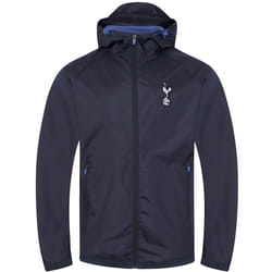 Tottenham Hotspur Mens Jacket Shower Windbreaker OFFICIAL Football Gift - Navy Peak Hood, Large