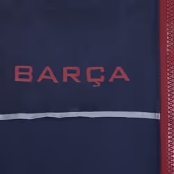 FC Barcelona Boys Jacket Hooded Winter Quilted Kids Official Football Gift - Navy, 4-5 Years