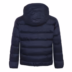FC Barcelona Boys Jacket Hooded Winter Quilted Kids Official Football Gift - Navy, 4-5 Years