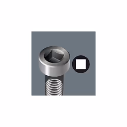 05073931001 1 x 2 x 25 mm Bits for Square Socket Screw "Impact 868/1 IMP DC" SB - Silver