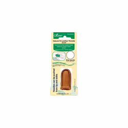 Natural Fit Leather Thimble: Small, Lt. Brown, 1