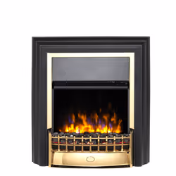 Dimplex Optiflame CHT20X-BR Cheriton Deluxe Brass, Freestanding fireplace, Open, Electric, Brass, Indoor, Optiflame