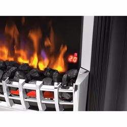 Dimplex Optiflame CHT20X-CH Cheriton Deluxe Chrome Indoor Freestanding fireplace Electric