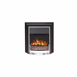Dimplex Detroit Deluxe Optiflame Freestanding Fire, Electric Fireplace with LED Flame Effect, Variable Flame Brightness