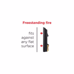 Dimplex Detroit Deluxe Optiflame Freestanding Fire, Electric Fireplace with LED Flame Effect, Variable Flame Brightness