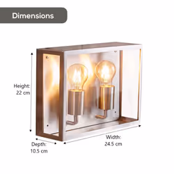 Biard Valbo Stainless Steel Outdoor Twin Light