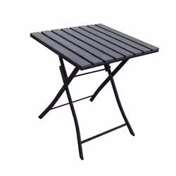 Solback Grey Bistro Set - Solback 3 Piece Polywood Table and Chair Bistro Set