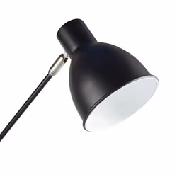 Black Metal & Wood Folding Desk Lamp