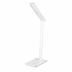 White Desk Lamp with Wireless & USB Phone Charger