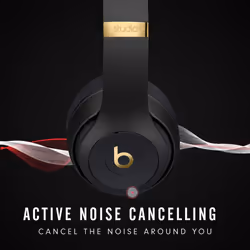 Beats Studio3 Wireless Noise Cancelling Over-Ear Headphones - Apple W1 Headphone Chip, Class 1 Bluetooth, Active Noise Cancelling, 22 Hours