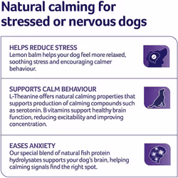 Lintbells | YuCALM Dog | Calming Supplement for Dogs who are Stressed or Nervous, All Ages and Breeds | 60 Tablets